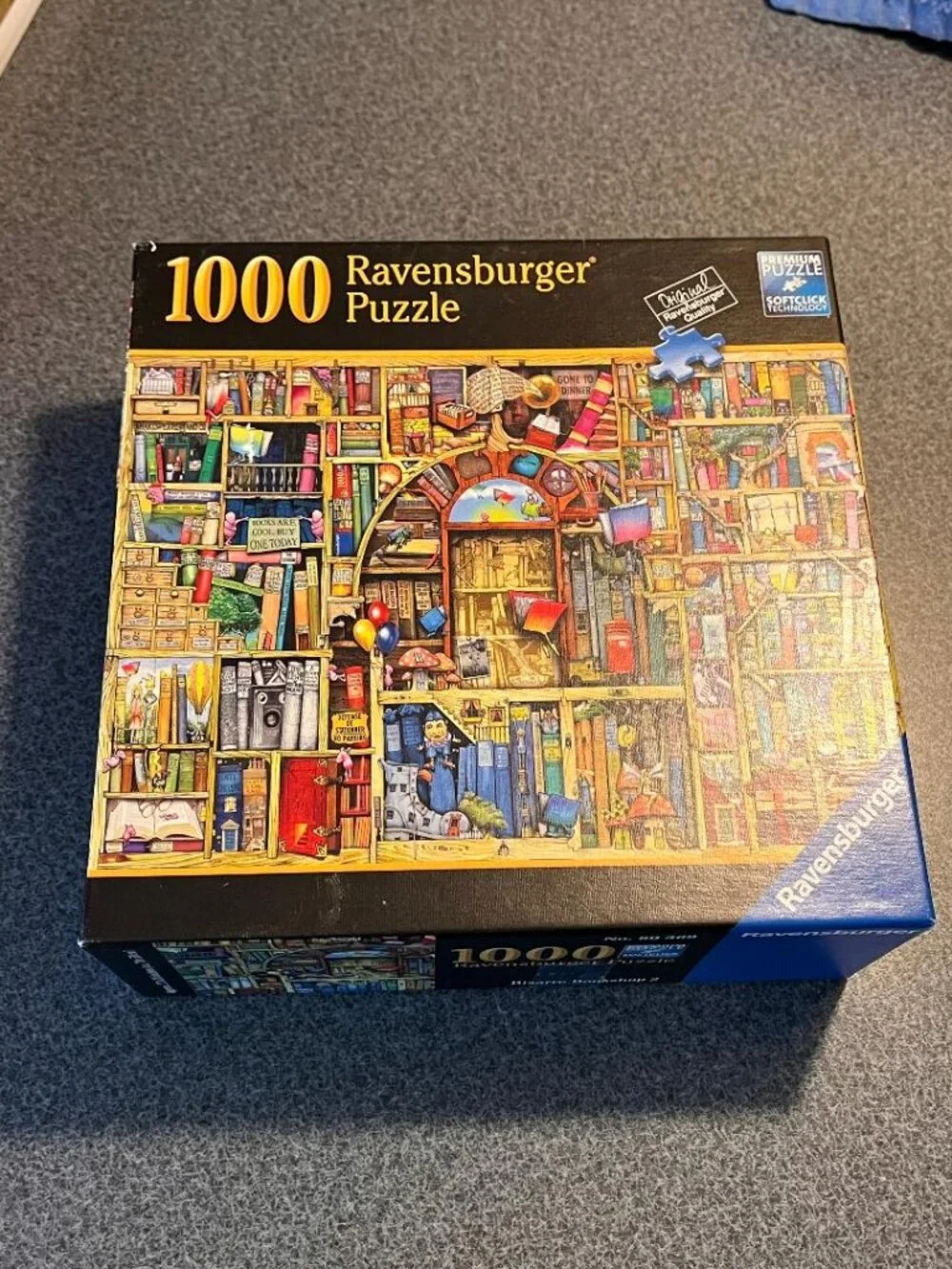 The Bizarre Bookshop #2 (Ravensburger) 1000 Piece Premium Puzzle Complete 80369